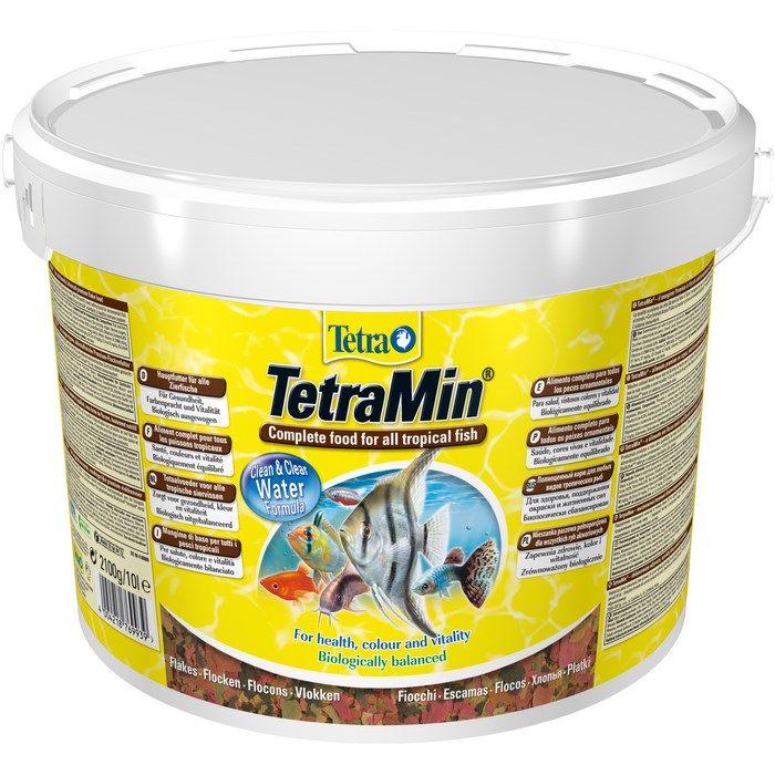 Tetra Min корм для всех видов рыб в виде хлопьев 10 л (ведро)
