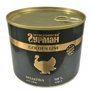 Четвероногий Гурман Корм консервированный для собак Golden утка в желе 525г