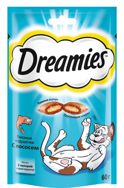 Dreamies  лакомство с лососем 60г