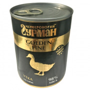 Четвероногий Гурман Корм консервированный для собак Golden утка в желе, 340 г
