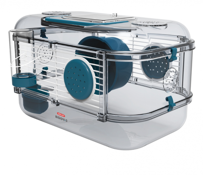 Клетка для грызунов Rody Mini 33*21*18 см стальной синий