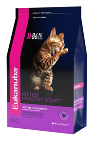 Сухой корм EUKANUBA KITTEN HEALTHY START для взрослых котят, беременных и кормящих кошек 5кг