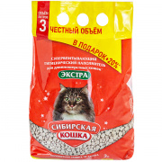 СИБИРСКАЯ КОШКА наполн. 3л ЭКСТРА(д/длиннош) АКЦИЯ +20% купить в Новосибирске на сайте зоомагазина Два друга