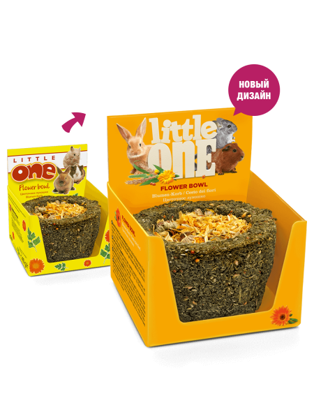 Little One лакомства для грызунов Лукошко цветочное 140г