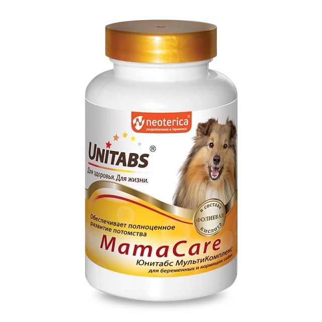 Unitabs MamaCare c B9 для беременных собак 100 таб U208