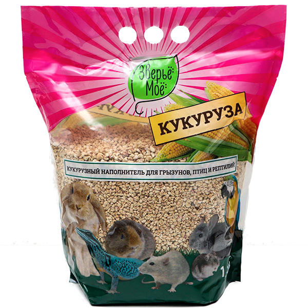 Зверье мое наполнитель кукурузный д/грыз. 1,5кг