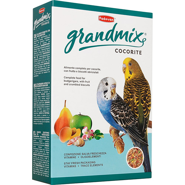 Падован корм для волнистых попугаев основной 400г GRANDMIX COCORITE