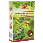 Jack&King Корм для попугаев с фруктами, 400 г, попугаев купить в Новосибирске в ЗООмагазине Два друга