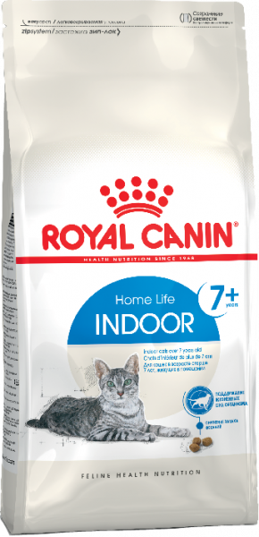 Royal Canin INDOOR 7+ Корм для пожилых кошек, живущих в помещении, 0.4 кг