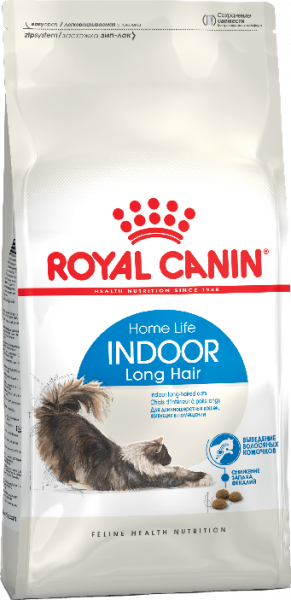 Royal Canin INDOOR LONG HAIR Корм для длинношерстных кошек от 1 до 7 лет 0.4 кг
