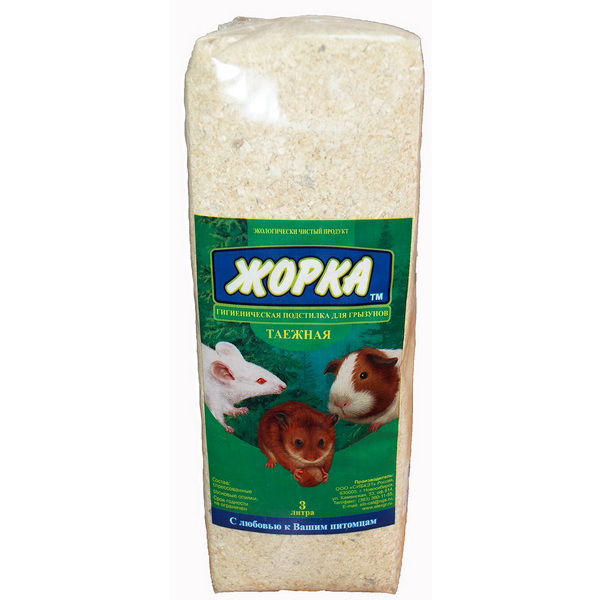 ЖОРКА Таежная 3л. гигиеническая подстилка д/грызунов