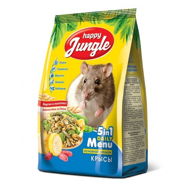 Happy Jungle корм для крыс 400г