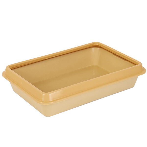 Туалет для кошек Zoo-M c рамкой 40*26*6.5см бежевый