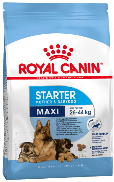 Royal Canin MAXI STARTER MOTHER & BABYDOG КОРМ ДЛЯ ЩЕНКОВ ДО 2-Х МЕСЯЦЕВ, БЕРЕМЕННЫХ И КОРМЯЩИХ СУК 15 кг