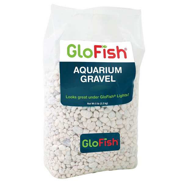 Грунт флуоресцирующий GloFish белый 2,268кг