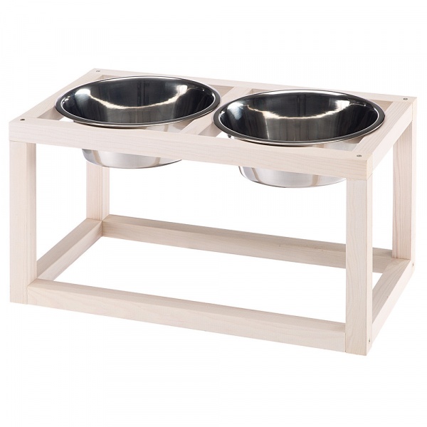 Деревянная подставка DESCO WOOD 07 с металлическими мисками KC58 (5,6 л) Ferplast