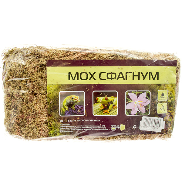 Мох Сфагнум Террариумный 4л/100г