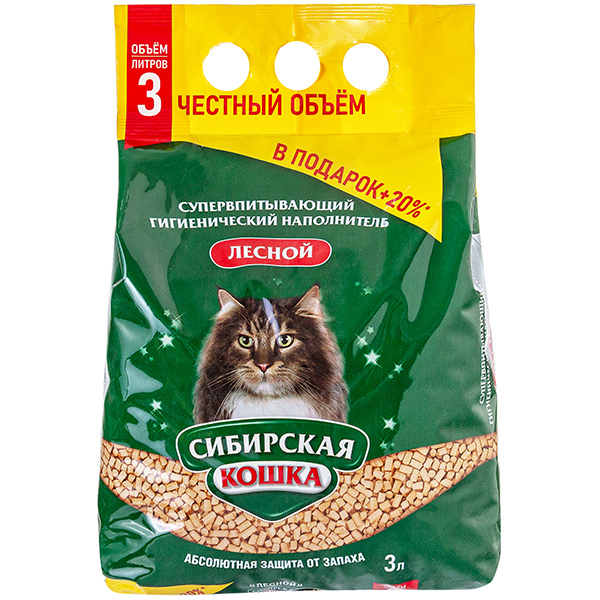 СИБИРСКАЯ КОШКА наполн. 3л ЛЕСНОЙ -АКЦИЯ +20%