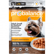 Корм влажный для собак малых и средних пород ProBalance Immuno Protection, пауч, 85гр