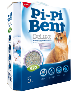 Пи-Пи-Бент наполн. Deluxe Clean cotton 5кг коробка
