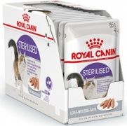 Royal Canin STERILISED (В ПАШТЕТЕ) ДЛЯ ВЗРОСЛЫХ СТЕРИЛИЗОВАННЫХ КОШЕК 85г упаковка 28шт для кошек и котят купить в Новосибирске на сайте зоомагазина Два друга
