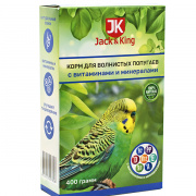 Jack&King Корм для попугаев с витаминами и минералами, 400 г, попугаев купить в Новосибирске в ЗООмагазине Два друга
