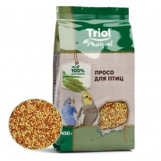 Корм Triol Original просо для птиц, 450г, попугаев купить в Новосибирске в ЗООмагазине Два друга