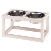 Деревянная подставка DESCO WOOD 05 с металлическими мисками KC56 (3,6 л) Ferplast для собак