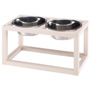 Деревянная подставка DESCO WOOD 07 с металлическими мисками KC58 (5,6 л) Ferplast для собак