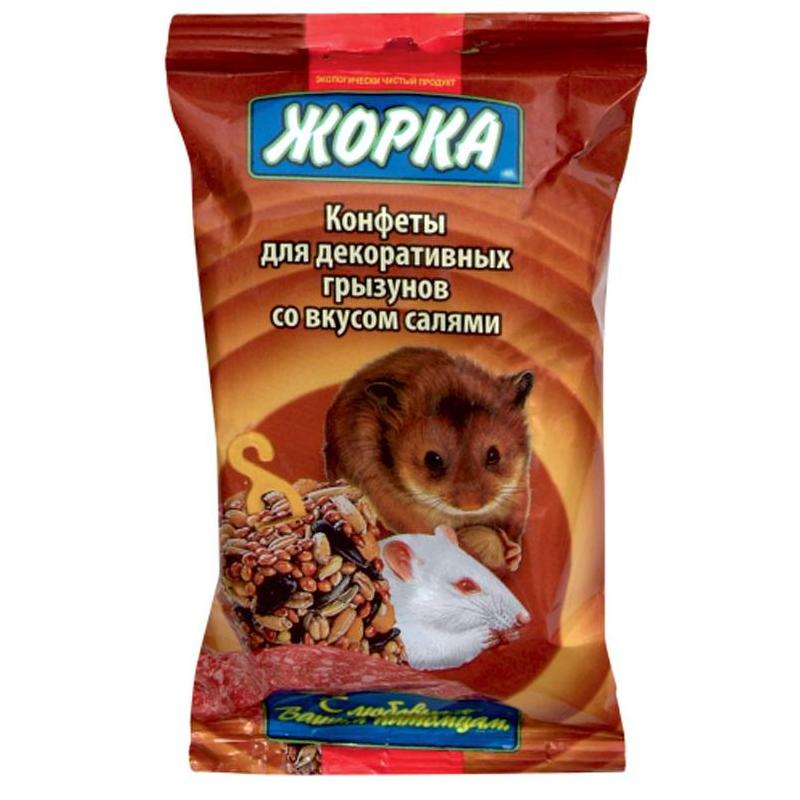 ЖОРКА конфеты для грызунов Салями (2шт) 100г