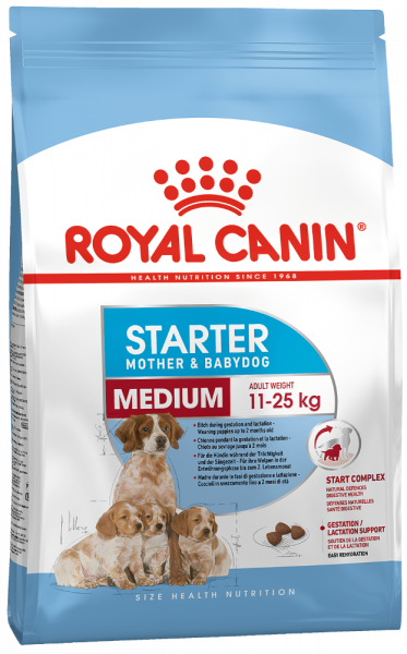 Royal Canin MEDIUM STARTER MOTHER & BABYDOG  КОРМ ДЛЯ ЩЕНКОВ ДО 2-Х МЕСЯЦЕВ, БЕРЕМЕННЫХ И КОРМЯЩИХ СУК 4 кг