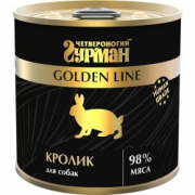 Четвероногий Гурман 240г д/соб.конс. Голден Кролик натуральный в желе