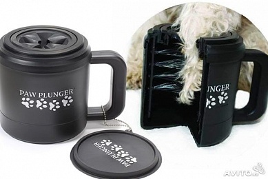 Лапомойка "Paw plunger" малая розовая