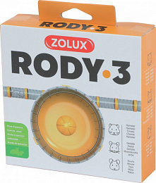 Бесшумное колесо для грызунов Rody 3, цвет ярко-желтый