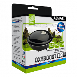 Компрессор AQUAEL OXYBOOST 150 plus для аквариума 100 - 150 л (150 л/ч, 1 канал, регулируемый)