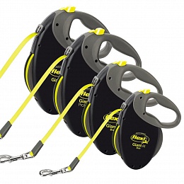 FLEXI Рулетка Giant XL 8м 75кг черный, неон
