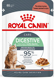 ВЛАЖНЫЙ КОРМ Royal Canin Digestive Care ДЛЯ КОШЕК С ЧУВСТВИТЕЛЬНЫМ ПИЩЕВАРЕНИЕМ соус 85г, 28шт