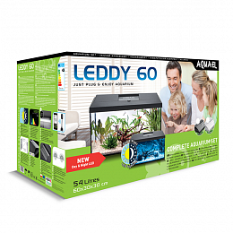 Аквариум AQUAEL"Leddy Set Plus 60 D&N 2.0", 54л., белый