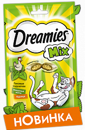 Dreamies лакомство микс с курицей и мятой 60г