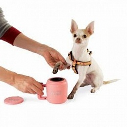 Лапомойка "Paw plunger" малая розовая