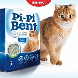 Пи-Пи-Бент наполнитель Deluxe Classic 5кг коробка
