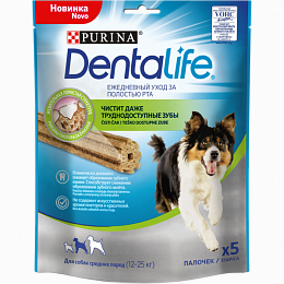 Purina DentaLife для собак средних пород, 115 г