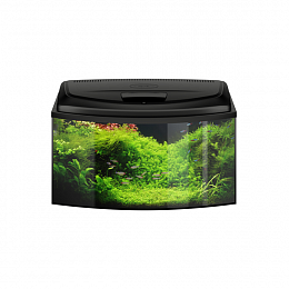 Аквариум Aqua4 FAMILI 80 фигурный 102 л(80х35х40)черный,Фан2,нагр.100Вт,R/FitSunny16W-1 шт