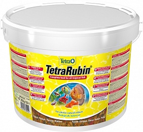 Tetra Rubin корм в хлопьях для улучшения окраса всех видов рыб 10 л (ведро)